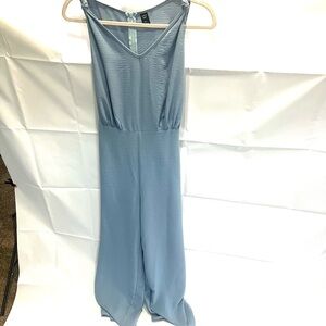 SHEIN Blue Wide Leg Jumpsuit